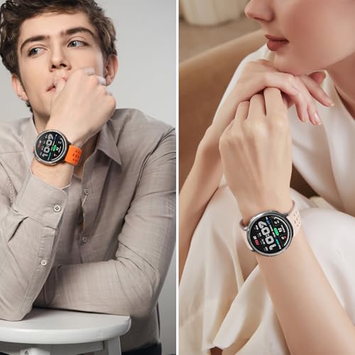 CHULN 6 Pezzis Cinturino per Amazfit Active 2/Active/Active 3 Premium/Garmin Vivoactive 5/Amazfit GTS/GTS 2/2 Mini, 20mm Regolabile Sportiva Cinturino in Silicone Morbido di Ricambio per Smartwatch.
