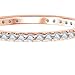 espere CZ Paved Stackable Eternity Ring CZ Wedding Band in Rose Gold Size 5