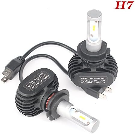 AOSI H7 Led Headlight Bulb Conversion kit - All Bulb Sizes - 50W 8000LM 6500k Cool White Auto SEOUL Y19 CHIP For Cars Replaces Halogen &amp; HID Bulbs
