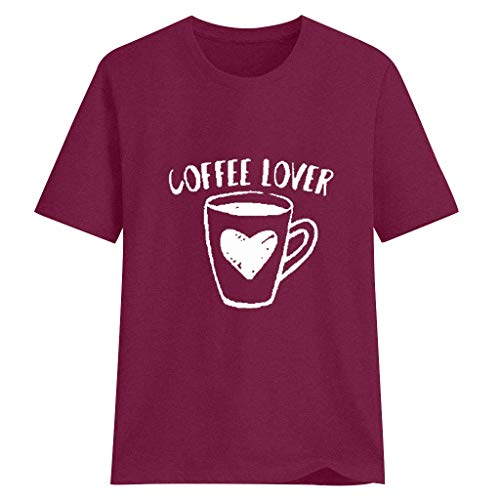â™¡Londonyâ™¡ Women's Short Sleeve Letter Printed Tee Tops Casual T-Shirt Summer Street Printed Tops Funny Juniors Tees