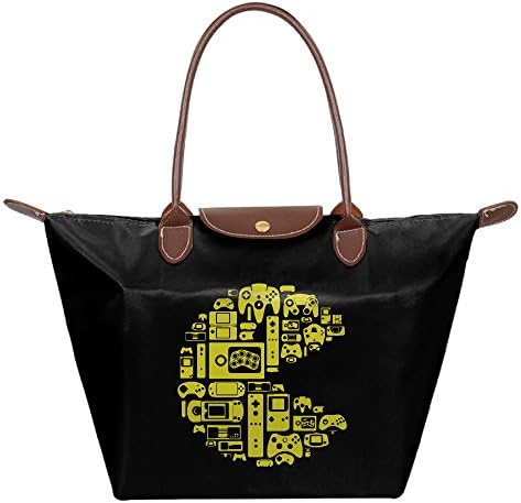 NaDeShop Retro Video Game Themed Waterproof Tote Handbag Shoulder Bag