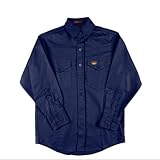 Rasco Fire Retardant NAVY Dress Shirt 7.5 oz