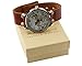 Brown Leather Watch World Map Watches Vintage Map Watch Christmas Gift