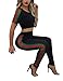 Akmipoem Women's 2 Pieces Outfits Crop Top and Long Pants Tracksuits Set Sportwear