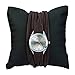 Ladies Water Resistant Leather Wrist Watch for Women - Female Vintage Brown Band Silver Dial