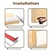 Self-Adhesive Door Draft Stopper, 2 Pack Door Sweep Weather Stripping Under Door Seal for Exterior/Interior Door, Block Cold and Hot Air Cross, 2