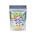 AwePackage Clear White Resealable Smell Proof Foil Pouch Bag - Airtight Zipper (100, 3-5/8 x 5-5/16 (Eighth))