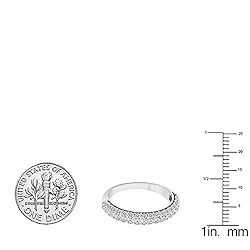 Dazzlingrock Collection 18K Round Lab Created White