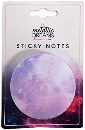 Metallic Dreams Round Sticky Notes - 100 Sheets