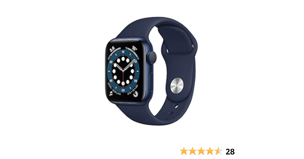 Apple Watch Series 6 (GPS, 44mm) - Blue Aluminium Case with Deep Navy Sport  Band: Smartwatches: Amazon.com.au