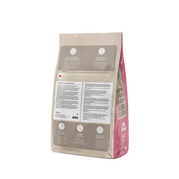 Marchio Amazon- Lifelong Complete - Alimento secco completo per gatti adulti con salmone e riso, 1 x 10 kg