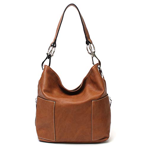 Hobo Style Purses. Americana Bucket Style Hobo Shoulder Bag with Big