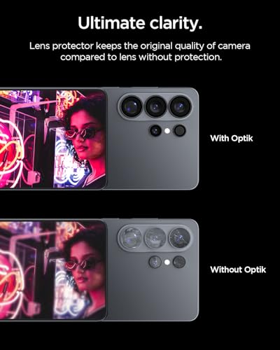 Spigen GLAStR EZ-Fit Optik PRO for Samsung Galaxy S26 ULTRA Camera Lens Screen Protector - Black [2 PACK]
