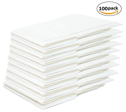 100 Pack White PE Aprons with Extra Long Ties 28 x 46. 2 Mil Disposable Poly Aprons. Liquid-Proof Workwear. Protective Plastic Uniform Aprons for Men, Women. Lightweight, Breathable. Wholesale price.