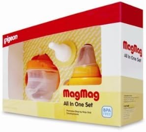Pigeon MagMag Baby Drinking Cup All in One Set Step 1, 2, 3