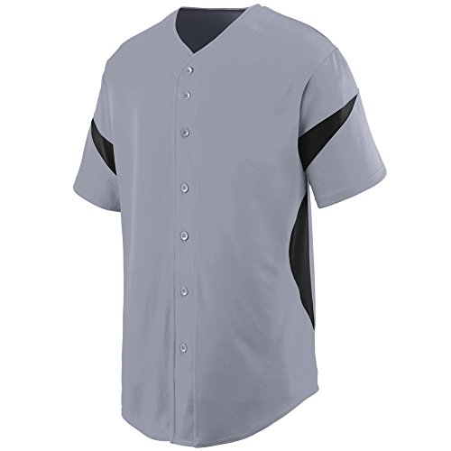 grey and black baseball jersey
