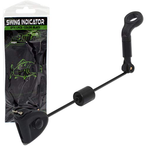 Angel-Berger Magic Baits Mini Swing Indicator Black Pendel Bissanzeiger Hanger Bite Indicator