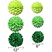 Green Tissue Paper Pom Poms Flower For Dinosaur Birthday Baby Showers Wedding Green Party Decorations Supplies