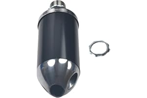 LZEVIAERI Exhaust Muffler Silencer For Coleman Powersports CT200U BT200X KT196 MB200,For Honda GX160 GX200，For Predator 212cc 196cc/6.5HP Gas Mini Bike Go Kart Performance Parts Black