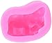 Longzang Elephant Mould S348 Art Silicone Soap Craft DIY Handmade Molds, Pink