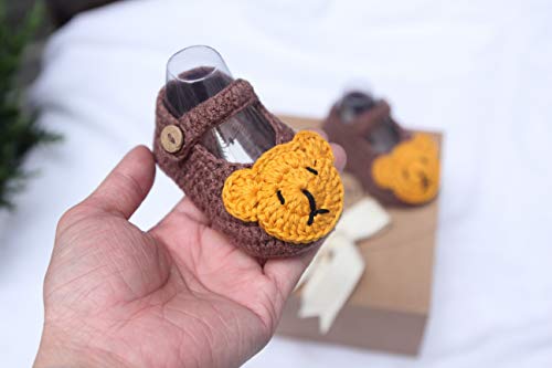image for The Bunny Baby Bear Shoes Handmade Crochet Newborn Shoes Infant Soft S