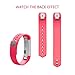 Vancle Fitbit Alta Bands, Newest Adjustable Replacement Bands for Fitbit Alta/ Fitbit Alta band/ Fitbit Alta Bands (with Metal Clasp,No Tracker)(Red,Small)