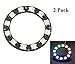 HiLetgo 2pcs 12 Bit WS2812 5050 RGB LED Ring With Integrated Driver Module For Arduino