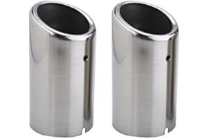 Aramox Exhaust Tail Pipe, Pair of Car Exhaust Tail Pipes Muffler Tips for for 325i 328i