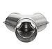TOTALFLOW TF-SY3025 409 Stainless Steel 3 Inch / 2.5 Inch Y-Pipe-3