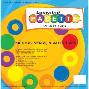 1st Grade Reading Learning Palette Nouns, Verbs, and Adjectives
