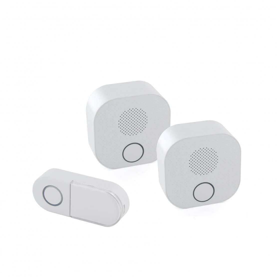 DiO Connected Home 84203 Wireless Doorbell with 2 DiO Receivers, White
