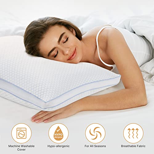 Marsail Gel Memory Foam Pillows for Cooling Sleeping , Premium