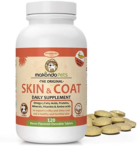 Skin and Coat Supplement with Fish Oil for Dogs and Cats. Dog Allergy Relief – Dog Vitamins and Supplements with Omega 3 for Dogs. Cat n’ Dog Health Supplies. Dog Allergy Chews-Dog Shedding Supplement