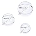 Outus DIY Clear Plastic Bath Bomb Mold Party Ball Ornament, 3 Size, 15 Set