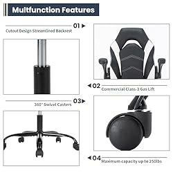 NEWBULIG Video Gaming Chair for Adults Computer