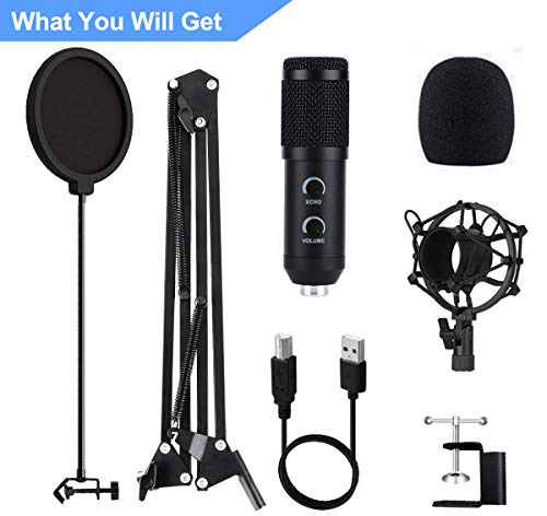 4 Upgraded%25E3%2580%2591+Condenser+Microphone+LiveStreaming+Adjustable