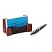 Rolodex Wood and Faux Leather Business Card Holder, Mahogany and Black (81766)