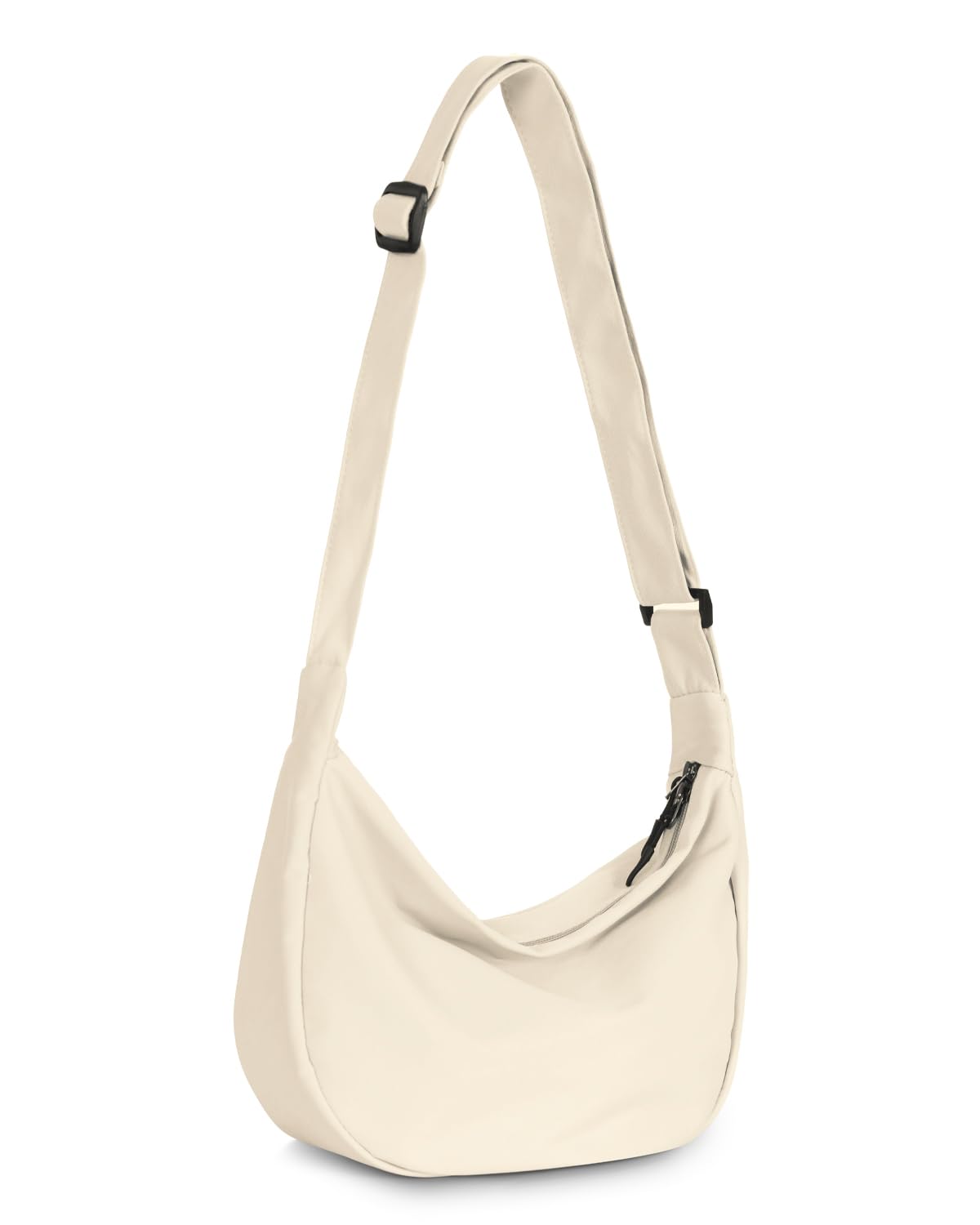 Photo 1 of Crossbody Sling Bag for Women Men Trendy, Crescent Bag with Adjustable Strap, 2 Zippers Lightweight