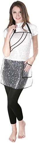 XMW Professional Environmentally Friendly and Renewable Adjustable Translucent Salon Apron with Pocket Translucent