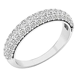 Dazzlingrock Collection 18K Round Lab Created White