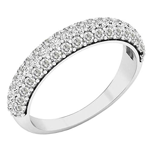 Dazzlingrock Collection 18K Round Lab Created White