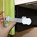 ON SALE - Baby Cabinet Latches - Adjustable Child Locks for Cabinets, Drawers, Appliances, Toilet Seat, Fridge, Oven & Dishwasher, No Tools or Drilling Required, Strong Adhesive & Latch System, 6 Pack