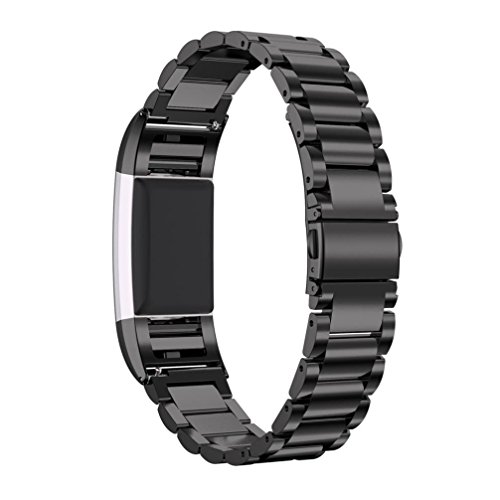 Alonea Genuine Stainless Steel Bracelet Smart Watch Band Strap For Fitbit Charge 2