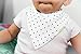 Matimati Baby Bandana Drool Bibs with Snaps for Girls, 4-Pack Absorbent Cotton, Cute Baby Gift Set
