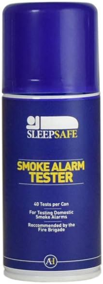 Arctic Hayes PH043A 1 x Tester 140 ml SleepSafe Spray, Sensor in Smoke Alarms for Domestic and Business Use, 40 Tests per Can (140ml), Blue