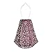 Allsop 31839 LED Outdoor Solar Lantern, 11X10, Soji Stella Prism Metallic Orchid