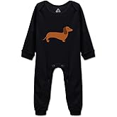 Cute Newborn Clothes Dachshund Dog Unisex Baby Bodysuit Love Pet Infant Outfits