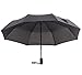 Woogwin Umbrella, Compact Travel Windproof Golf Umbrella, Sports Auto Open/close Rain Umbrella - Strong Frame Unbreakable - Colorful Portable Umbrella with Gift Box (Black)