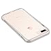 ULAK Clear Case for iPhone 8 Plus, iPhone 7 Plus Protective Soft Cover with Reinforced Frame Slim TPU Gel Case for Apple iPhone 7 Plus/8 Plus [Larger Screen Size], Clear Back&Gold Frame