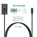 ITD ITANDA USB-C to VGA Cable (1.8m / 6ft), Thunderbolt 3 Type C to VGA Male Converter for New MacBook Google Chromebook Pixel,XPS 13 15